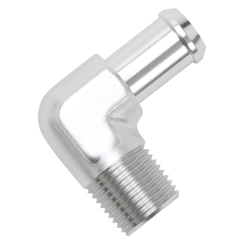 Edelbrock Hose End 90-Deg 1/2In NPT to 5/8In Barb Clear Anodize-thumbmail-7