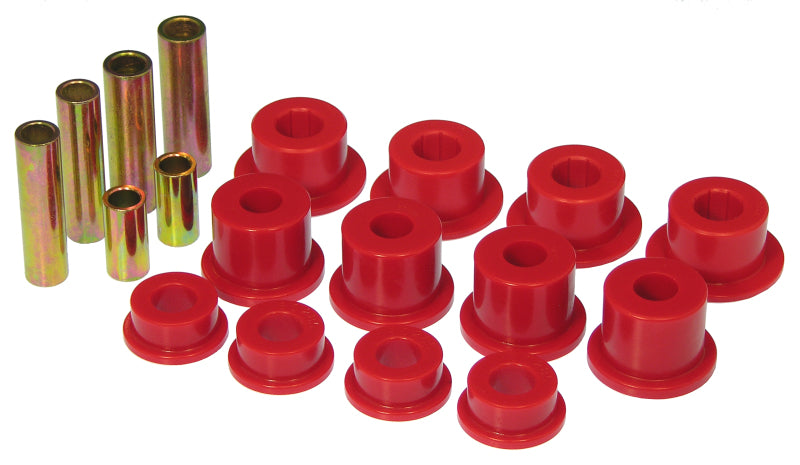 Prothane 92-97 Ford F450 2wd Front Leaf Spring Bushings - Red-thumbmail-1