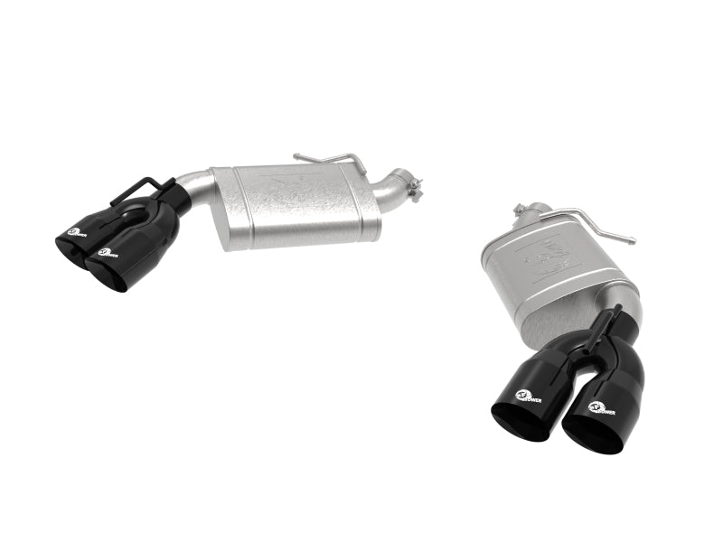 aFe POWER MACH Force-Xp 3in Axle-Back Exhaust 16-20 Chevrolet Camaro SS V8 6.2L w/Mufflers - Black-thumbmail-1