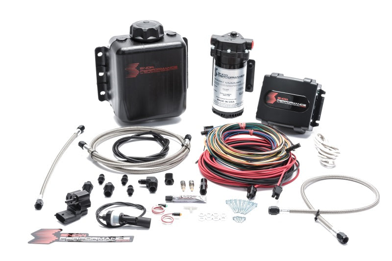 Snow Performance Stg 4 Boost Cooler Platinum Water Injection Kit (w/SS Braid Line and 4AN Fitting)