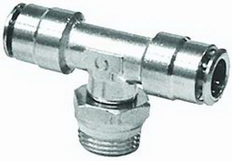 Firestone Male .25in. x 1.4in. x .25in. Branch Swivel Nickel Tee Air Fitting - 25 Pack (WR17603273)-thumbmail-1