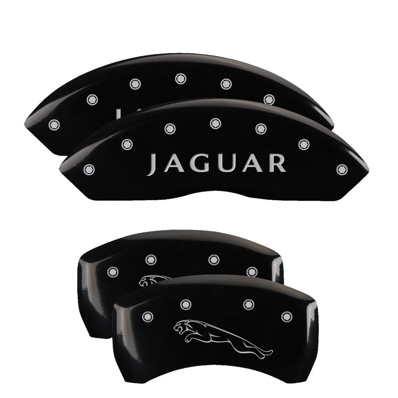 MGP 4 Caliper Covers Engraved Front & Rear Acura Black Finish Silver Char 2017 Acura ILX-thumbmail-1