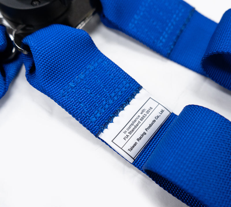 NRG FIA 6pt 2in. Shoulder Belt for HANS Device/ Rotary Cam Lock Buckle/ 3in. Waist Belt - Blue-thumbmail-3