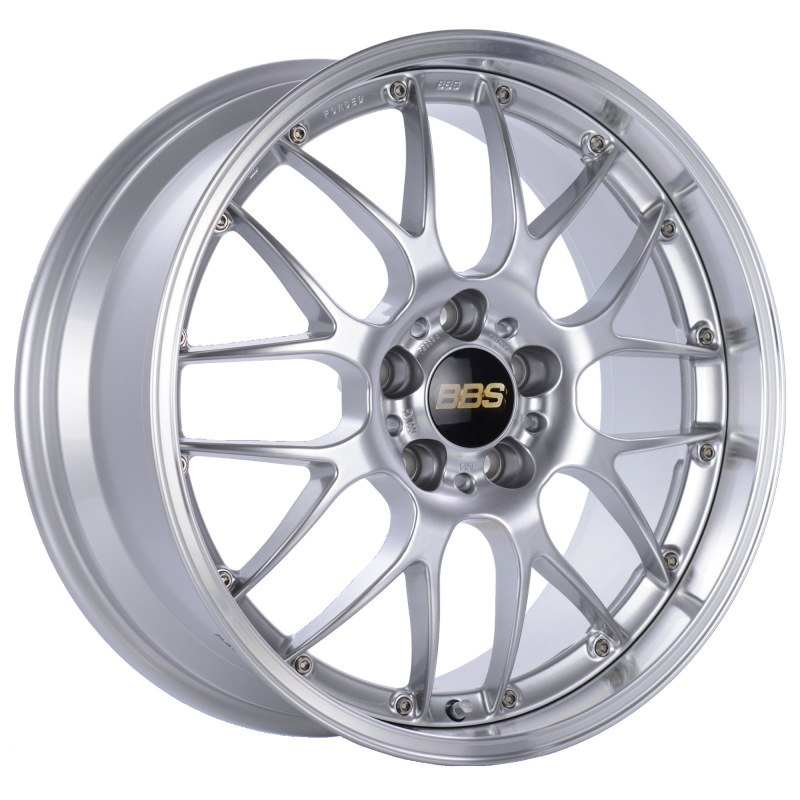 BBS RS-GT 20x8.5 5x114.3 ET43 Diamond Silver Center Diamond Cut Lip Wheel -82mm PFS/Clip Required-thumbmail-1