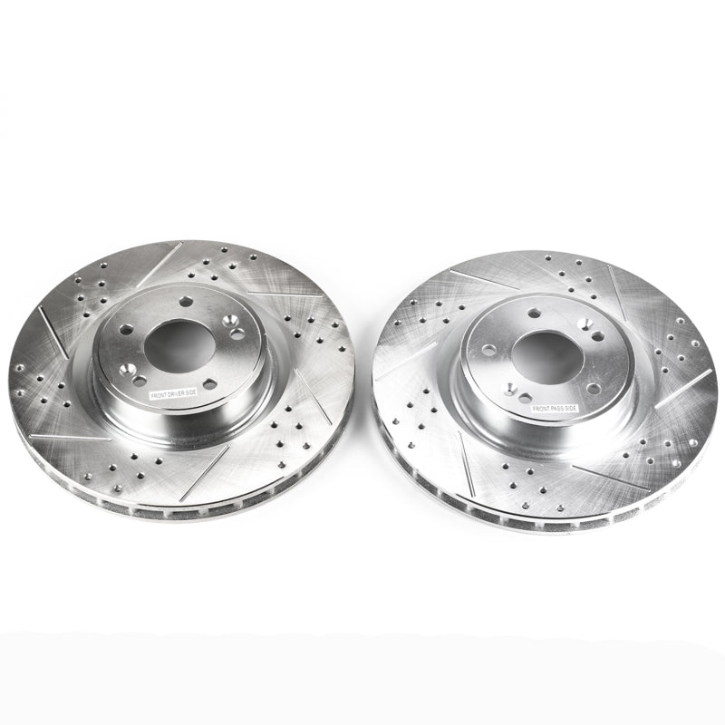 Power Stop 10-16 Hyundai Genesis Coupe Front Evolution Drilled & Slotted Rotors - Pair-thumbmail-2