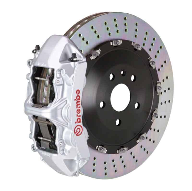 Brembo 19+ X5 (G05)/20+ X6 Front GT BBK 6 Piston Cast 405x34 2pc Rotor Drilled-Silver-thumbmail-1