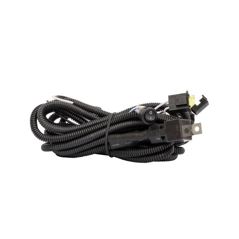 Westin 11ft Length 14 Ga Incl 15 Amp Fuse w/ Loom & Single Connector LED Wiring Harness - Black-thumbmail-2