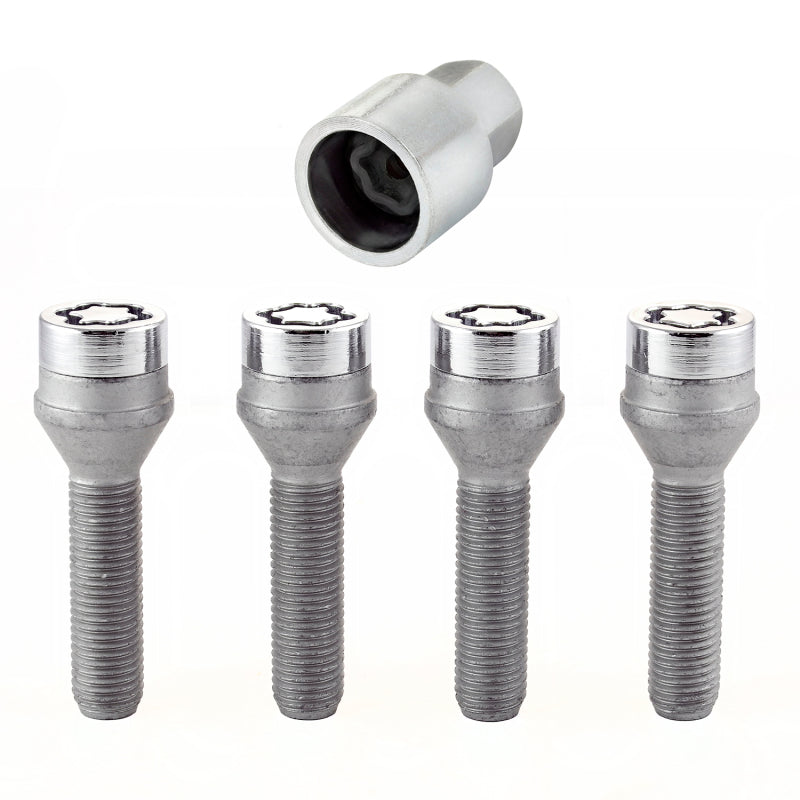 McGard Wheel Lock Bolt Set - 4pk. (Cone Seat) M12X1.5 / 17mm Hex / 40.5mm Shank Length - Chrome-thumbmail-6