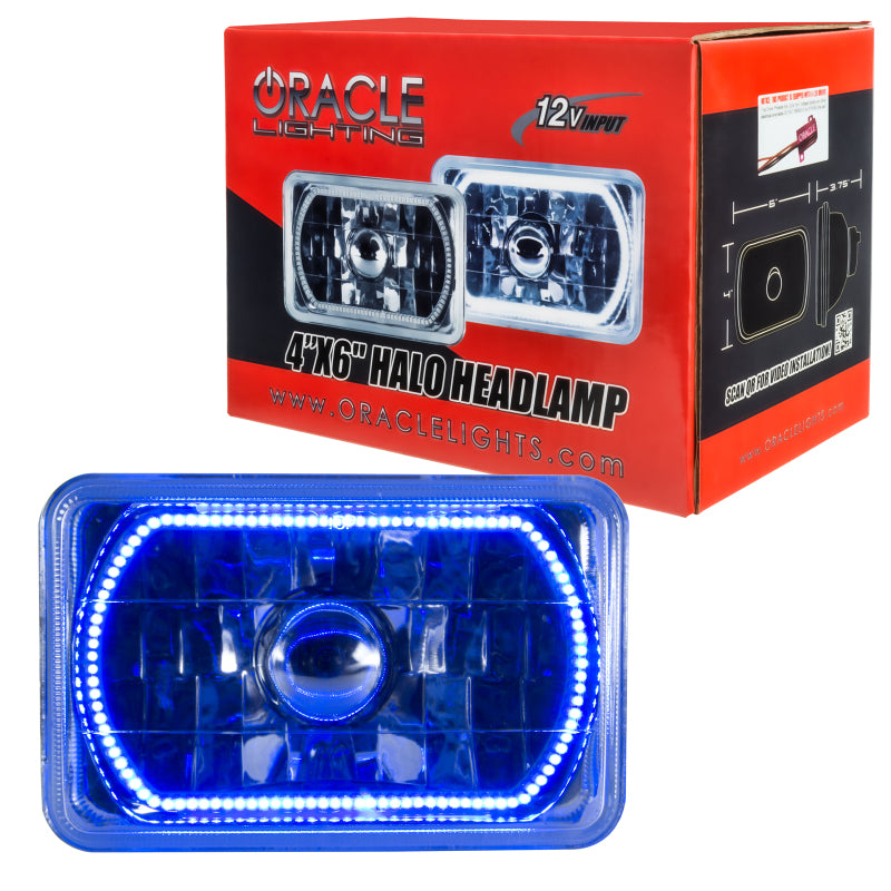 Oracle Pre-Installed Lights 4x6 IN. Sealed Beam - Blue Halo-thumbmail-2