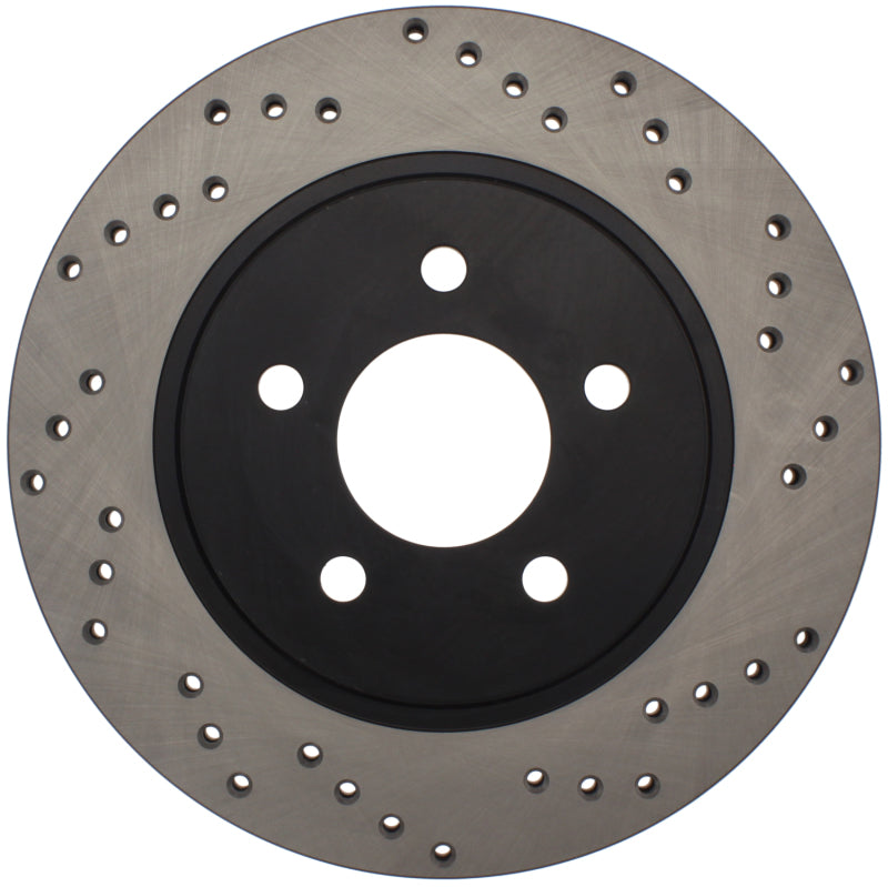 StopTech 05-10 Ford Mustang V6/4.0L / GT V8/4.6L Cross Drilled Left Rear Rotor-thumbmail-9