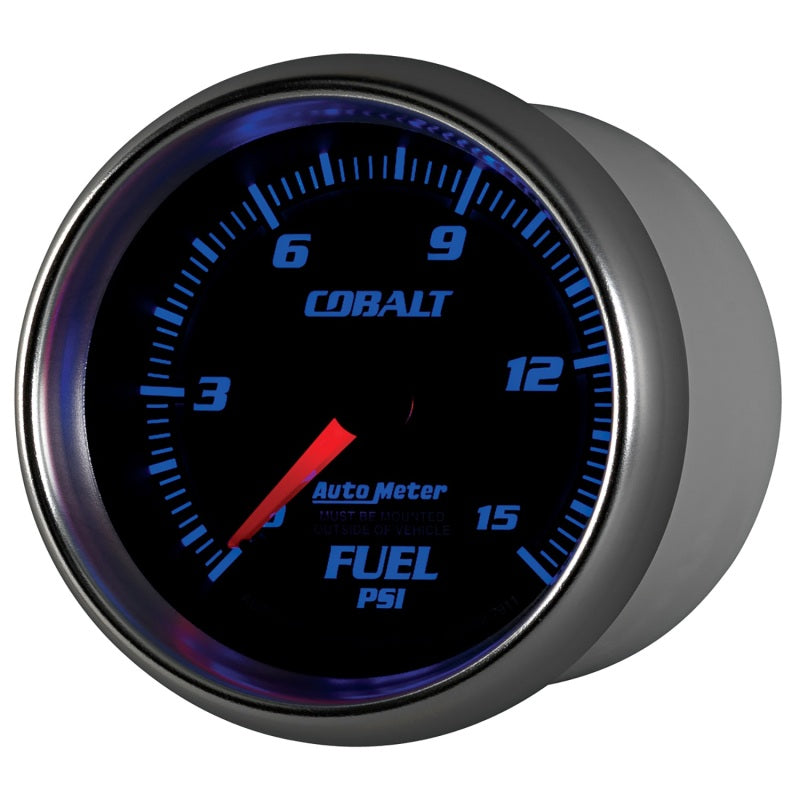 Autometer Cobalt 2-5/8in  Mechanical Fuel Pressure Gauge 0-15 PSI-thumbmail-2