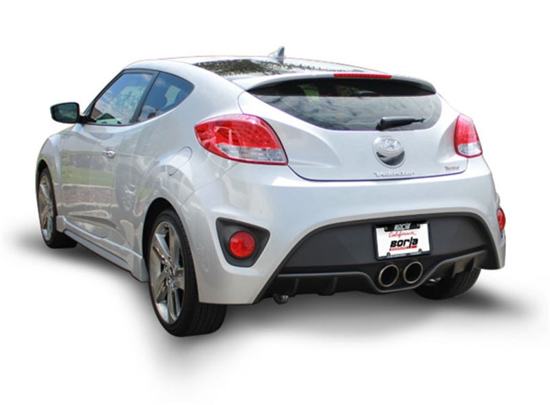 Borla 13-15 Hyundai Veloster Turbo 1.6L AT/MT FWD 2dr Dual Center Rear Exit Cat-Back Exhaust-thumbmail-4