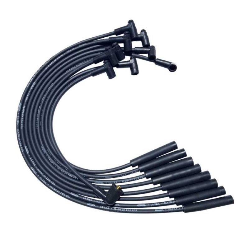 Moroso SB Chrysler Mopar 273/318/340/360 Str Plug HEI Ultra Spark Plug Wire Set - Black-thumbmail-1