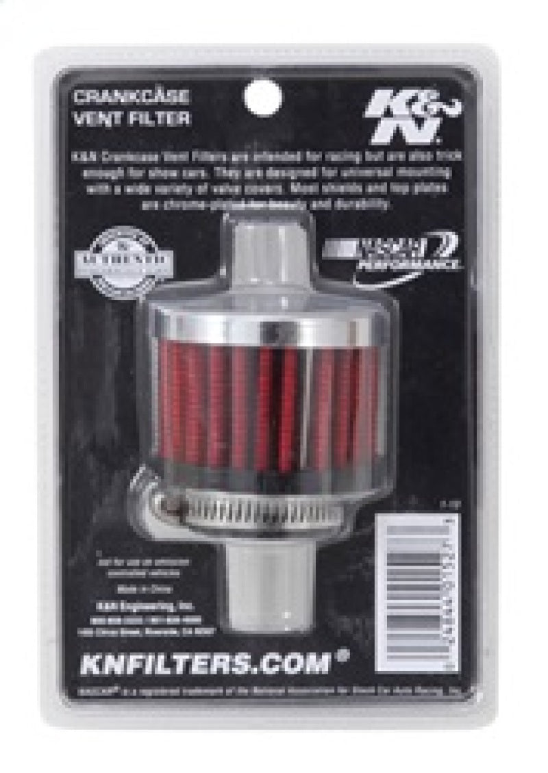 K&N 1in Flange ID x 2in OD x 1.5 inch H Rubber Base Crankcase Vent Filter-thumbmail-11