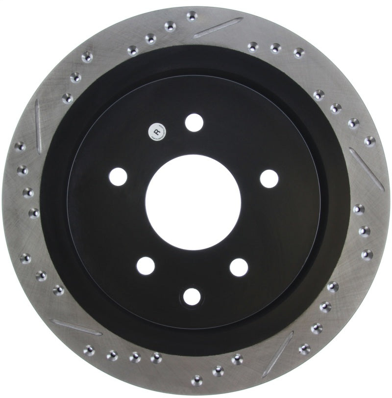 StopTech 06-07 350Z / 05-07 G35 / 06-07 G35X SportStop Slotted & Drilled Rear Right Rotor-thumbmail-8
