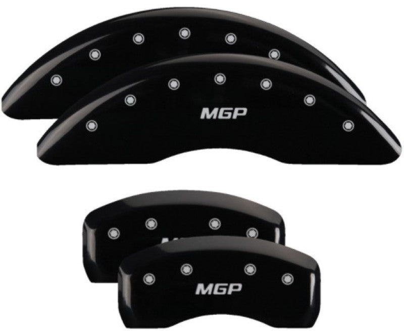 MGP 4 Caliper Covers Engraved Front & Rear MGP Black Finish Silver Char 2018 Kia Sportage-thumbmail-2