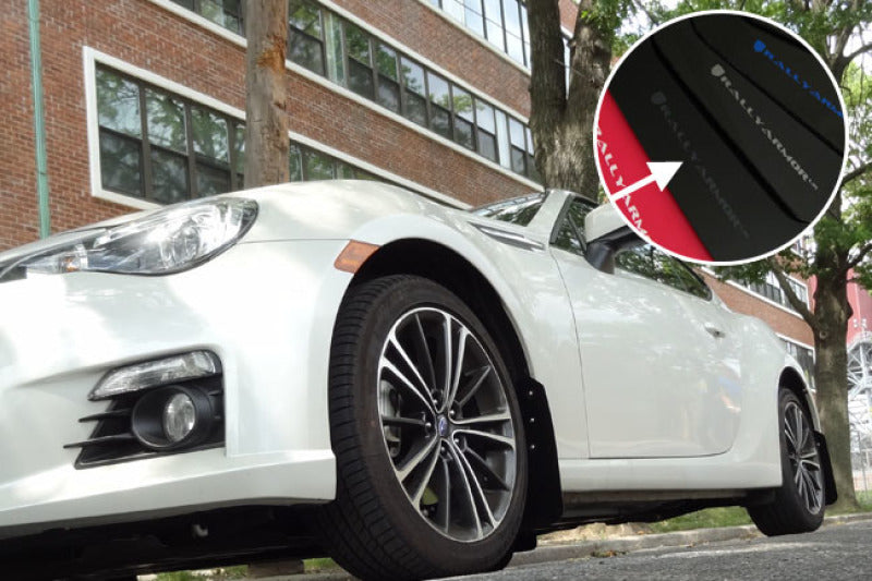 Rally Armor 13-17 Subaru BRZ / Scion FR-S Black UR Mud Flap w/ Grey Logo-thumbmail-2