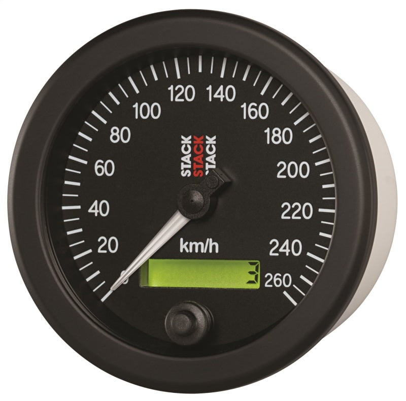 Autometer Stack 88mm 0-260 KM/H Electronic Speedometer - Black-thumbmail-4