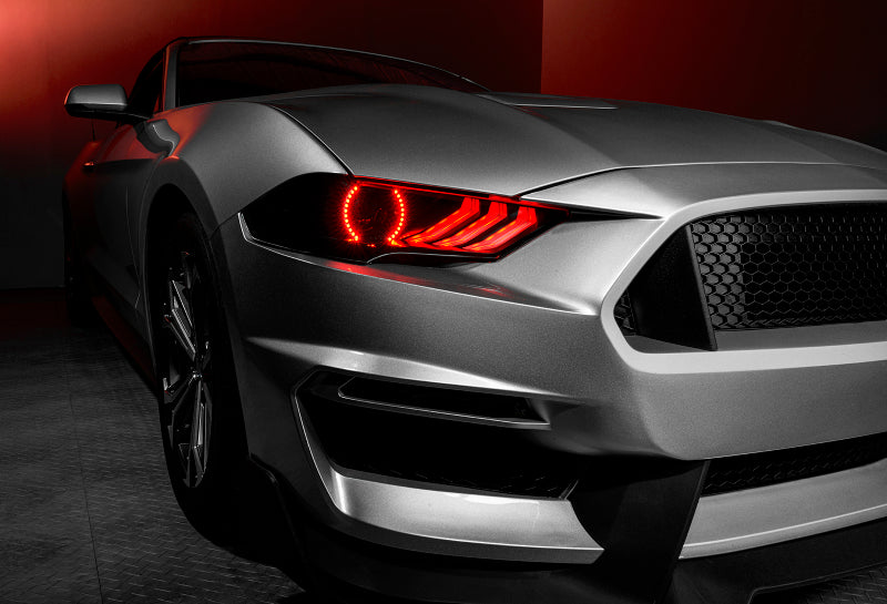 Oracle 18-21 Ford Mustang Dynamic DRL Upgrade w/ Halo Kit & Sequential Turn Signal - ColorSHIFT-thumbmail-15