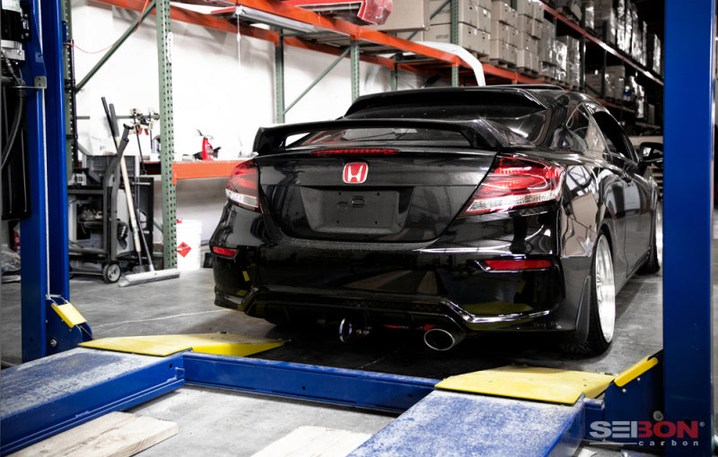 Seibon 14-15 Honda Civic 2 Door Si-Style Carbon Fiber Rear Spoiler-thumbmail-3