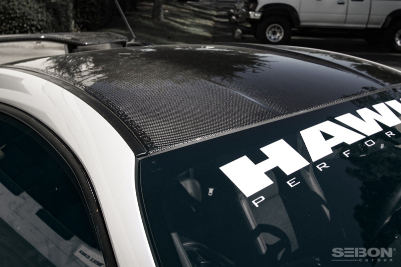 Seibon 12-13 Subaru BRZ/Scion FR-S Carbon Fiber Gloss Finish Roof Cover-thumbmail-3