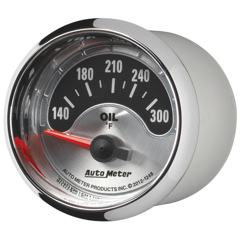 Autometer American Muscle 2-1/16in Short Sweep Electric 140-300 Deg F Oil Temp Gauge-thumbmail-4