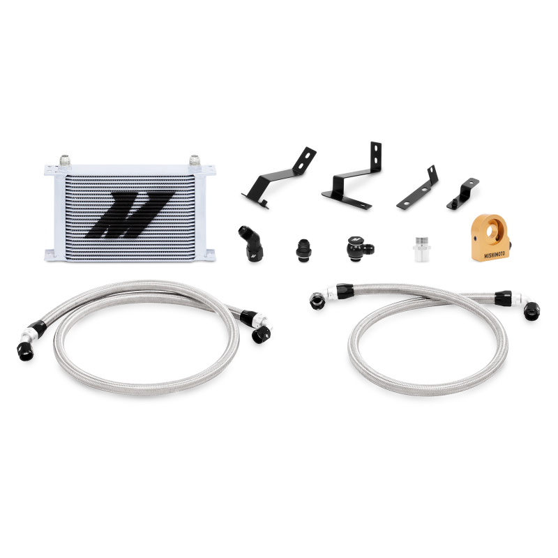 Mishimoto 2016+ Chevy Camaro Oil Cooler Kit w/ Thermostat - Silver-thumbmail-4