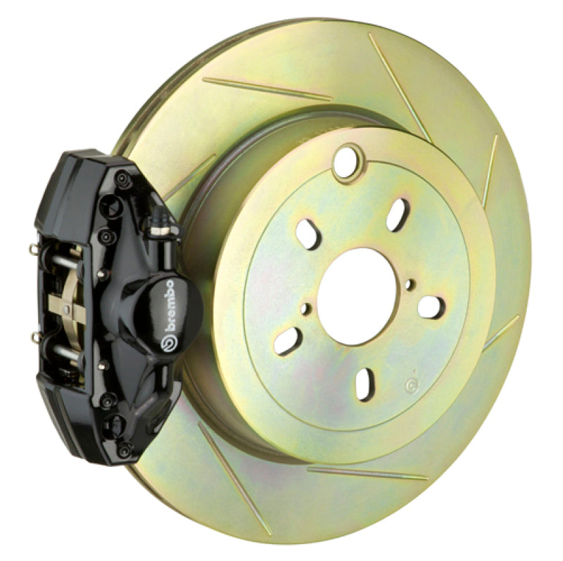 Brembo 99-05 323i (Excl. xDrive) Rear GT BBK 2 Piston Cast 2pc 294x19 1pc Rotor Slotted Type1-Black-thumbmail-1