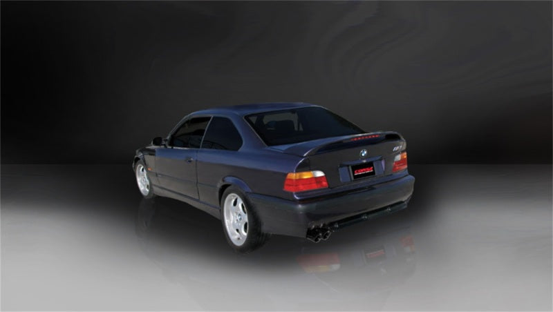 Corsa 92-09 BMW 325i/is Coupe E36 Black Sport Cat-Back Exhaust-thumbmail-3