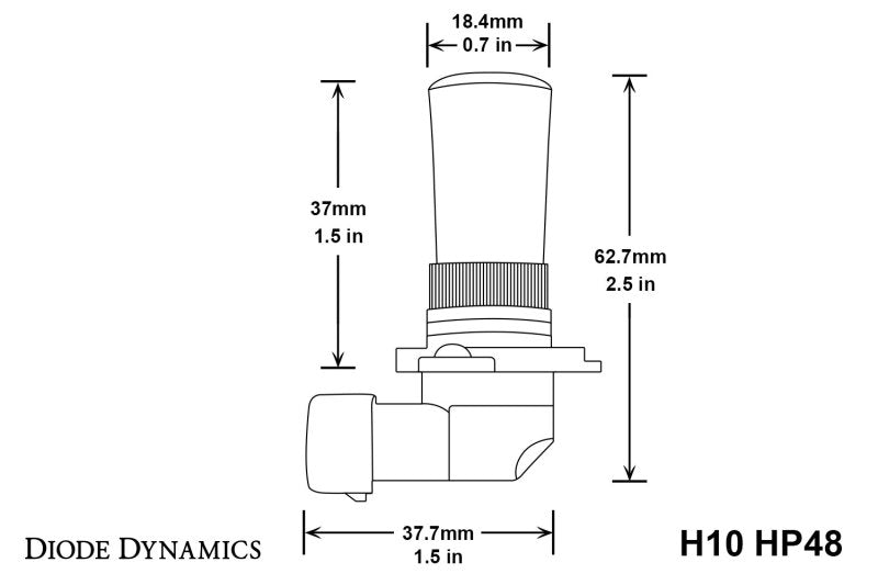 Diode Dynamics H10 HP48 LED - Cool - White (Pair)-thumbmail-4