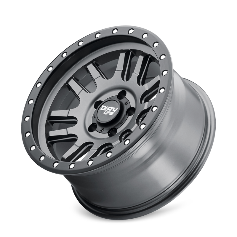 Dirty Life 9309 Canyon Pro 17x9/6x139.7 BP/0mm Offset/106mm Hub Satin Graphite Whl - Beadlock-thumbmail-2