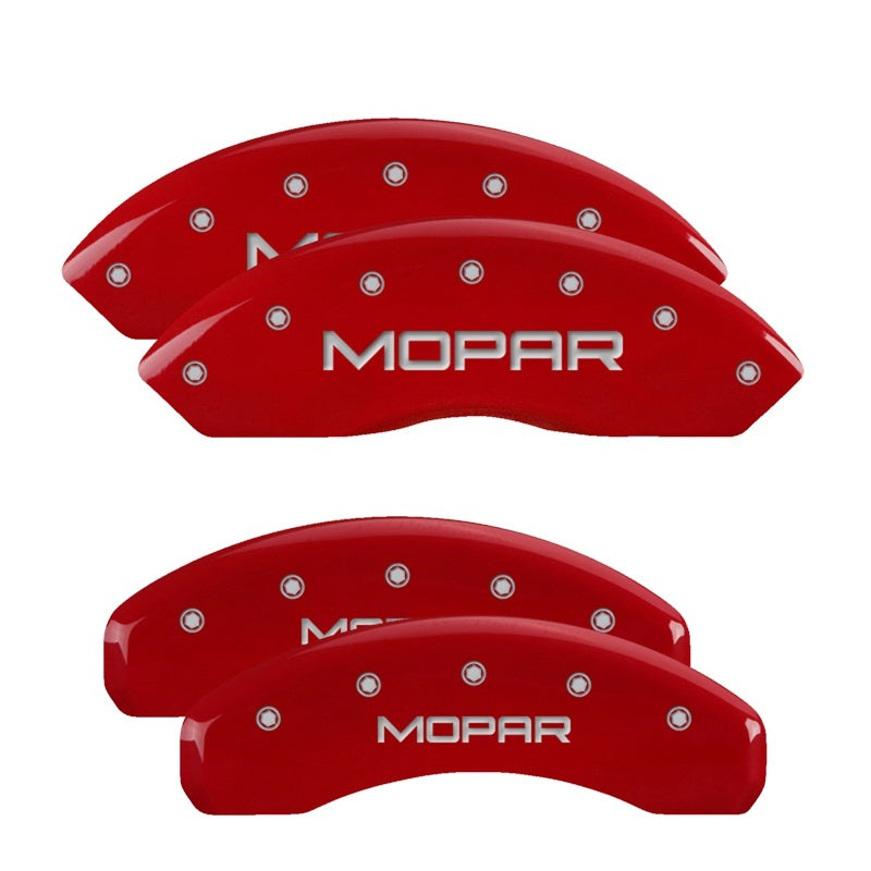 MGP 4 Caliper Covers Engraved Front & Rear Block/Charger Red finish silver ch-thumbmail-3
