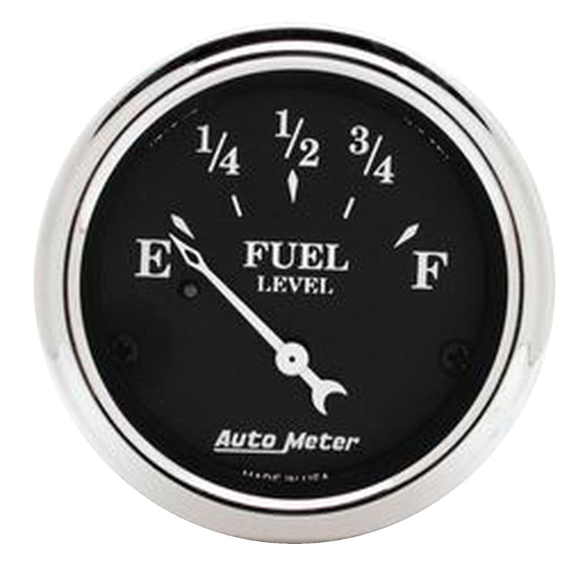 Autometer 2 1/16in Old Tyme 73-10 Ohm Electronic Fuel Level Gauge - Black