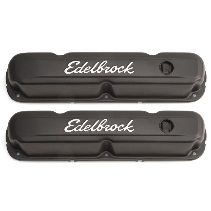 Edelbrock Valve Cover Signature Series Chrysler 1965-1991 318-340-360 CI V8 Black-thumbmail-1