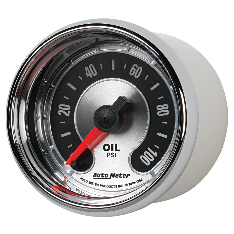 Autometer American Muscle 52mm Full Sweep Electric 0-100 PSI Oil Pressure Gauge-thumbmail-4