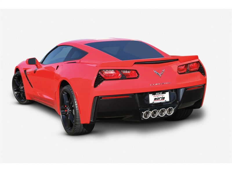Borla 14-15 Chevy Corvette C7 w/o AFM w/o NPP Atak Rear Section Exhaust Quad Rd RL Tips-thumbmail-5