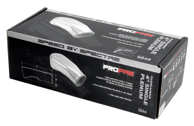 Spectre Plenum 4in. OD x 9in. (Air Cleaner to Stud Inlet) - Single-thumbmail-11