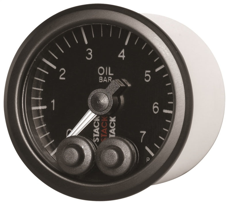 Autometer Stack 52mm 0-7 Bar M10 Male Pro-Control Oil Pressure Gauge - Black-thumbmail-3