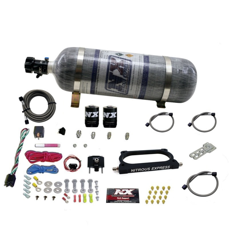Nitrous Express 07-14 Ford Mustang GT500 Nitrous Plate Kit (50-250HP) w/Composite Bottle-thumbmail-2