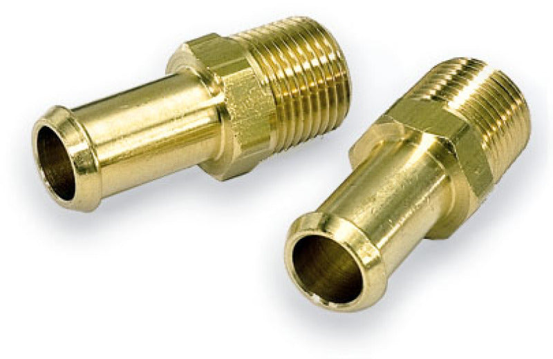 Moroso Fuel Hose Fitting - 3/8in NPT to 1/2in Hose - Brass - Single-thumbmail-1