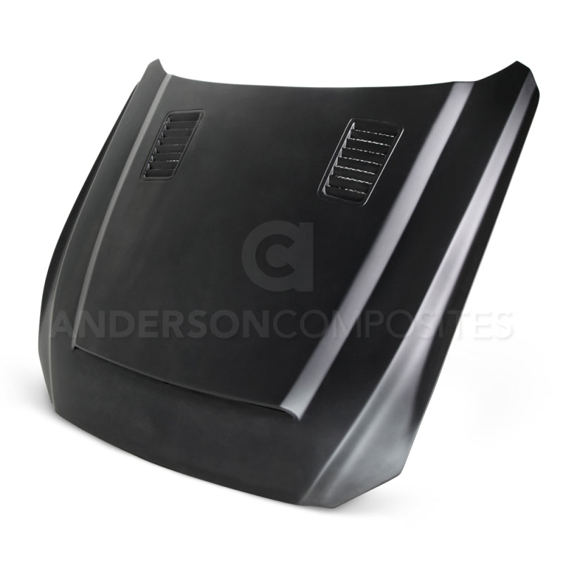 Anderson Composites 2015-2017 Ford Mustang (Excl. GT350/GT350R) Super Snake Style Hood Fiberglass-thumbmail-1