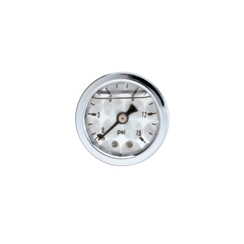Russell Performance 15 psi fuel pressure gauge machine face (Liquid-filled)-thumbmail-1