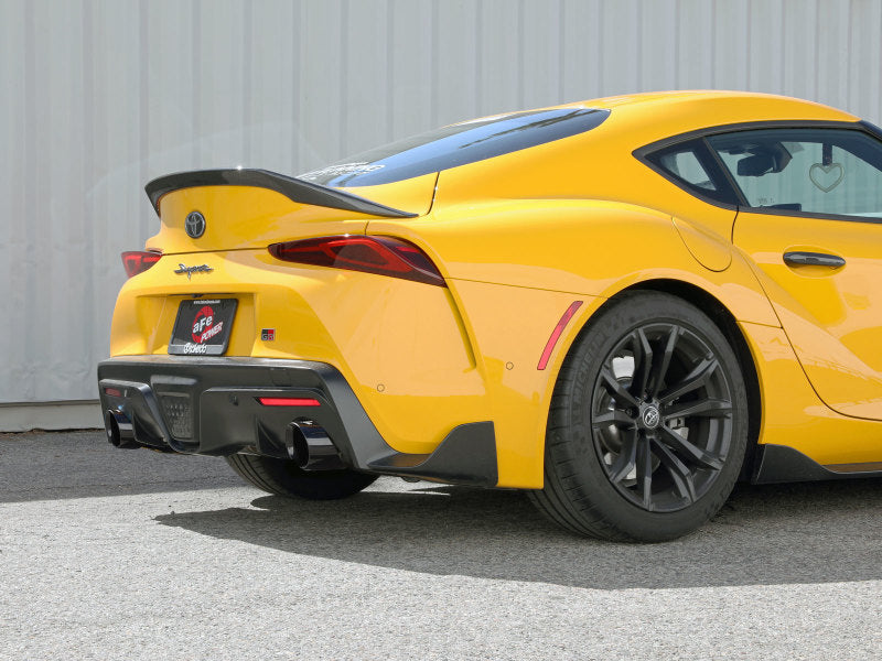 aFe POWER Takeda 2021 Toyota Supra 2.0L (t) 2.5in-3in 304 SS CB Exhaust w/ Black Tips-thumbmail-3