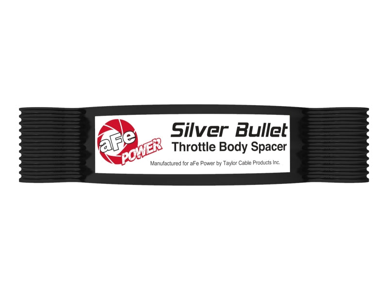 aFe 2020 Vette C8 Silver Bullet Aluminum Throttle Body Spacer / Works With aFe Intake Only - Black-thumbmail-6