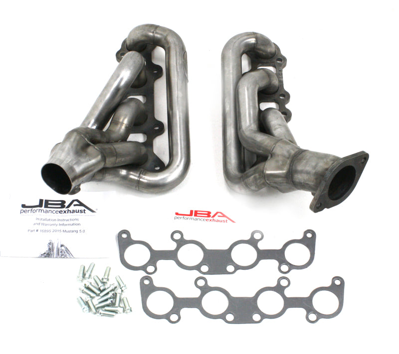 JBA 15-20 Ford Mustang 5.0L Coyote 1-3/4in Primary Raw 409SS Cat4Ward Header-thumbmail-2