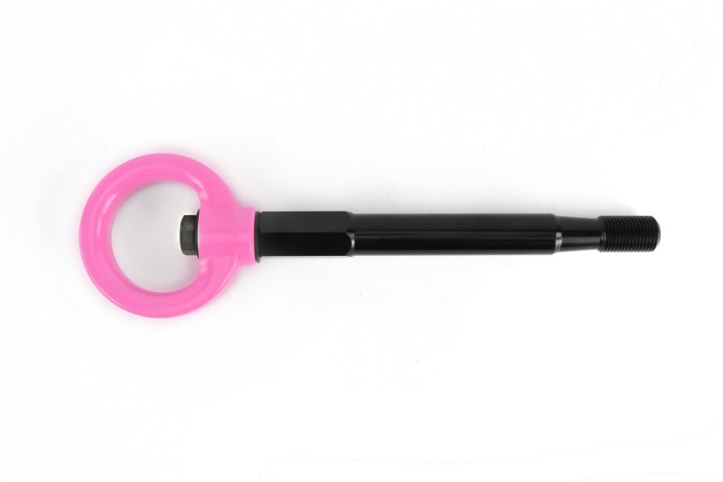 Perrin 08-14 Subaru WRX/STI Sedan Tow Hook Kit (Rear) - Hyper Pink-thumbmail-3