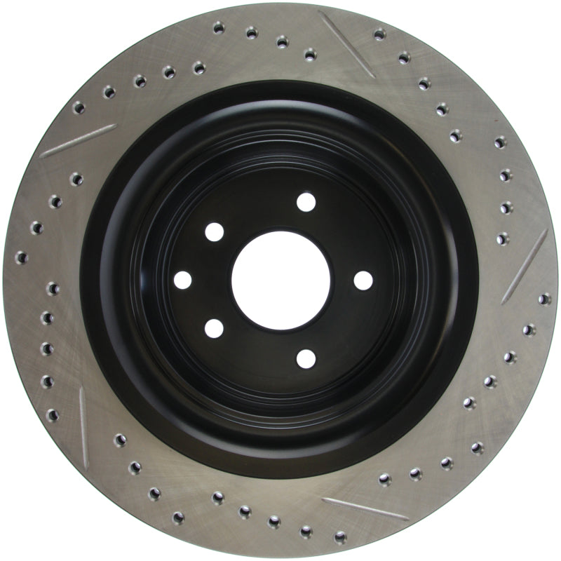 StopTech Infiniti G37 / Nissan 370Z SportStop Slotted & Drilled Rear Right Rotor-thumbmail-5