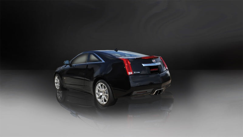 Corsa 11-13 Cadillac CTS Coupe V 6.2L V8 Black Sport Axle-Back Exhaust-thumbmail-4
