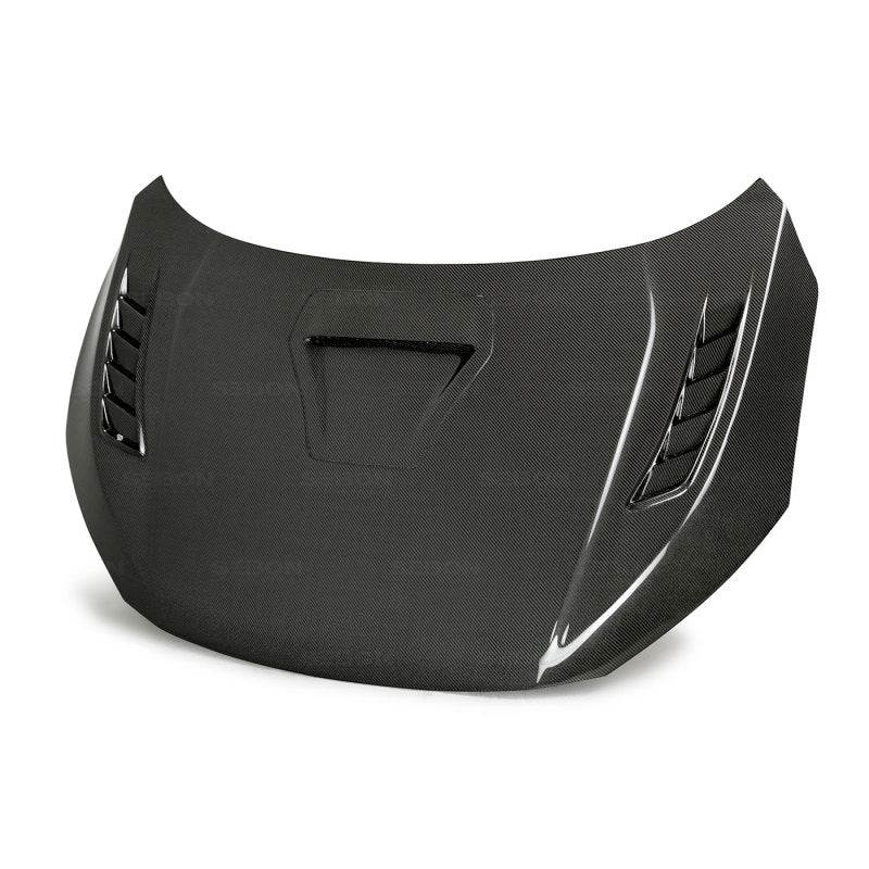 Seibon 17-20 Honda Civic Type-R (FK8) TSII Style Carbon Fiber Hood-thumbmail-1