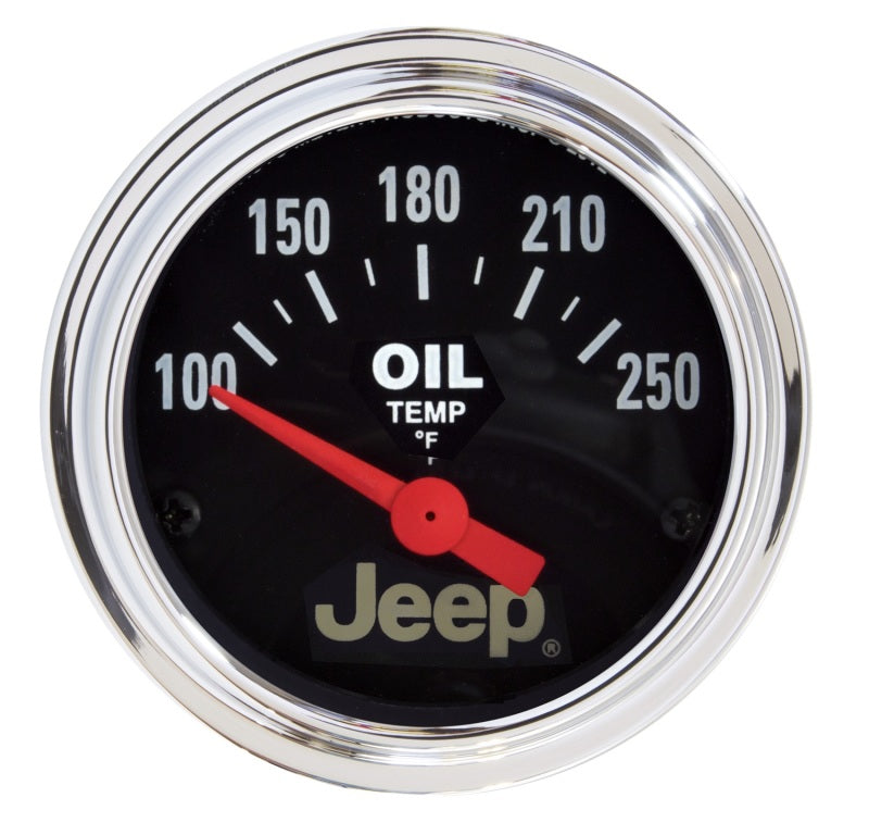 Autometer Jeep 52.4mm Short Sweep Electronic 100-250 Def F Oil Temperature Gauge-thumbmail-1